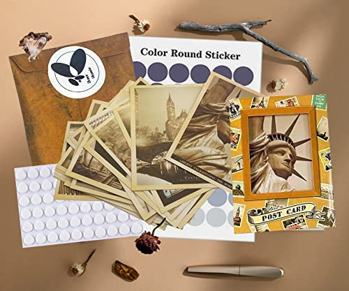 Buer Homie Wandcollagen 32 Vintage Fotos, Retro-ästhetische Fotos mit Klebepunkten und Aufklebern