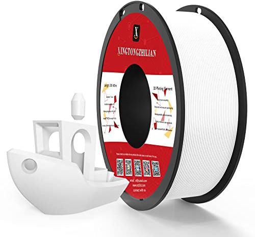 PETG+ Filament 1.75mm, PETG+ 3D Printer Filament, Dimensional Accuracy +/- 0.02mm,3D Printing Filament for 3D Printers, 1Kg/ 1Spool White