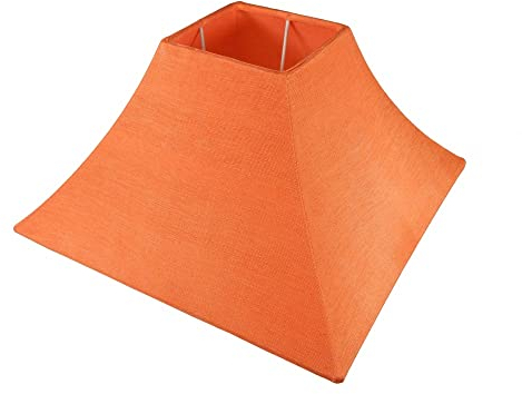 Lampenschirm Groß 45 cm Leinen Farbe Blau