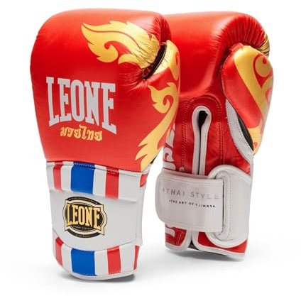 LEONE 1947, Guantes Boxe Thai Style 14OZ Rojo