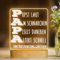 CooPark Papa Geburtstag Geschenk, Geschenke für Papa LED Lampe Nachtlicht, Vatertag, Thanksgiving, Weihnachten, Papa Geschenkidee von Tochter Sohn