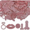 YOLOUP JGA Konfetti Rosegold Bride to be Streudeko glitzerndes Papier Konfetti lustige Party Dekoration für Junggesellinnenabschied wedding Damen Geburtstagsparty Deko (ca. 350 pcs,5 Stil)