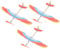 TOYANDONA 3Pcs Balsa Wood Airplane Kits, Rubber Band Powered Airplane Model Glider Planes Airplane Birthday Party Favor, Educational Toy for Kids, Ideal for Parent-Child Interaction and Outdoor Fun