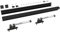 JUBEST 6FT Barn Door Sliding Hardware Track Kit with Black Aluminium Alloy Hidden Decorative Cover Fit for Classic Modern Interior Single Wooden Door and Steel Frame Door