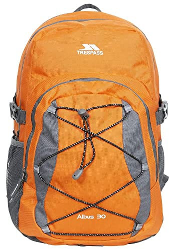 Trespass Albus Backpack/Rucksack - Orange, 30 Litres With Waterproof Cover