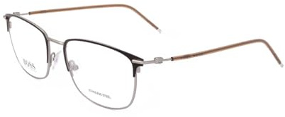 BOSS HUGO 1373 Brille, Matte Brown Silver, 54 für Herren, Matte Brown Silver