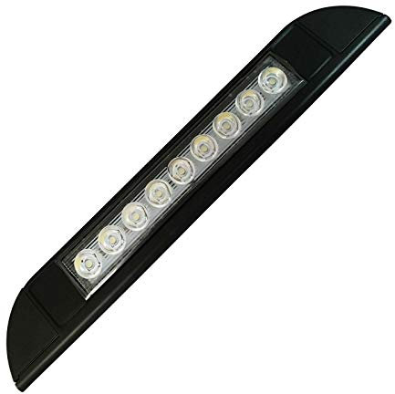 Xusywdm 9 LED toldo luz 12 V 24 V impermeable 256 mm exterior caravana camping-Car tira lámpara negro