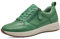 Tamaris COMFORT Damen Sneaker flach aus Leder mit Reißverschluss, Grün (Green Nappa), 37 EU