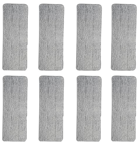 8Pcs Microfibre Mop Pads Mop Heads Replacement Cleaning Pad Washable Cloth Mat Dry Or Wet Pads Spray Mop for Cleaning Floors Flash Mop Refill Pads Reusable Mop Pads for Spray Mop Floor Mops Speed Mop