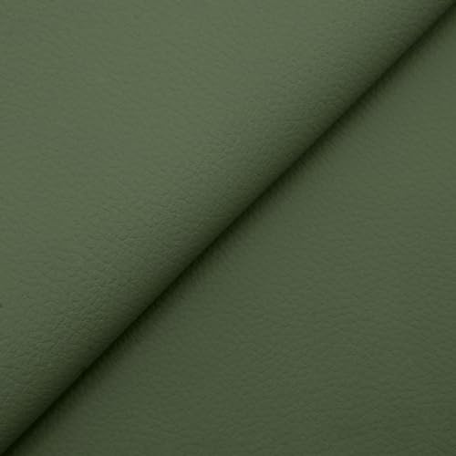 DESHOME Cloe – Kunstleder Meterware, Wasserabweisender Lederimitat Stoff, Breite 140 cm, Für Stühle, Sofas, Kissen, Polsterung, Taschen und DIY-Projekte Dunkelgrün 1 Meter