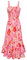 GRACE KARIN Kleid Damen Sommer Geblümt Kleid Casual Freizeitkleid Böhmisch Maxikleid Strandkleider Ärmellos Cocktailkleid 2XL Weiß-Rosa Gelbe Blume
