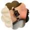 Dervivea Boho Cartoon Cat Bracelet Bracelet à perles de verre Bracelets de chaîne de chats noirs Bracelets de chats acryliques Chaîne de mains obsidienne noire Étirement du brin perlé
