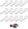 SpetngSake Beutel Mit 50 Stück Karosserieklammern, RC Zubehör, Muschelschellen R-Buckle, Splinte, Reely Ersatzteile, Shell Clip, Auto Ersatzteile, Klemmen, R-Clip für R/C-Fahrzeuge