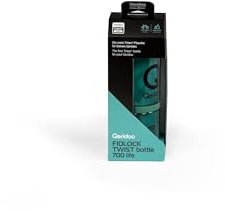 Qeridoo Fidlock Twist Bottle 700 Life Black | Fahrrad Trinkflasche 700 ml aus Tritan® | Magnet-Halterung mit Belt only Technologie | Kompatibel mit Allen Twist Bases | Spülmaschinenfest & robust