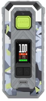 Box ARMOUR S Mod Va-poresso Vape 100W (Camuflaje Azul) Batería 18650/21700 (paquete no incluye batería) Chip AXON Compatible con atomizador iTANK 2 DTL Vape Original - No Nicotine