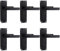 Bwintech 6 Pairs Lever Latch Flat Black Door Handles,Classic Victorian Straight Design,Ideal for All Types of Wooden Doors,Internal Doors