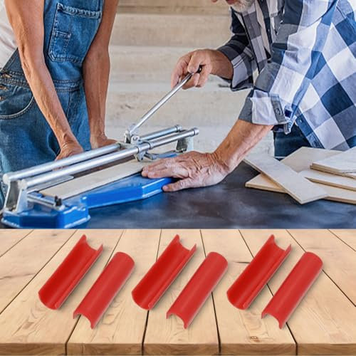 Tagliapiastrelle accessori protettivi 10 pezzi a forma di U progettati per adattarsi perfettamente (10 pezzi rossi)