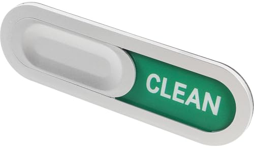 TOPPERFUN Magnetisches Geschirrspüler Schild mit Schiebefunktion aus Abs und Acryl „sauber/schmutzig“ Doppelseitig Modernes Design für Küchenreinigung