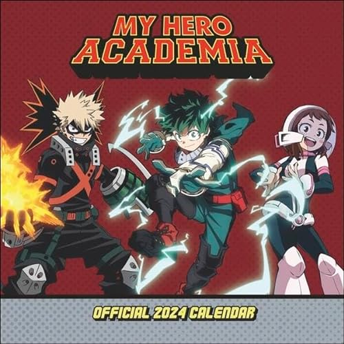 My Hero Academia Broschurkalender 2024. Terminkalender mit Platz für Eintragungen und tollen Bildern aller Charaktere. Fabelhafte Geschenkidee für Anime-Fans und andere Helden. 30,5 x 30,5 cm