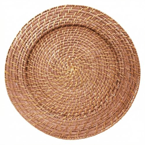 ChargeIt by Jay Ch, Charge it by Jay Harvest Round Rattan Charger Plate - Set of 4, brown