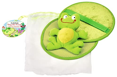 Moses. Krabbelkäfer Klettballspiel – Fang den Frosch, Wurfspiel für Kinder ab 3 Jahren, Kinderspielzeug mit Plüschtier zum Werfen und Fangen Lernen, 2 Klett-Fangscheiben und 1 Wurftier