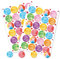 Spruchaufkleber, 48er Set: Runde Sticker mit Sprüchen, Aufkleber Rund, Spruch Schön Dass Es Dich Gibt, Geschenkaufkleber Sprüche, Zum Aufkleben, Erwachsene & Kinder, Geschenk Freundschaft, ⌀ 4 cm