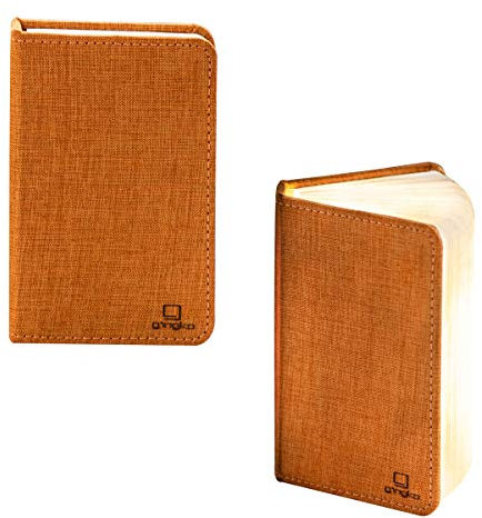 Gingko Smart Booklight, Leinen, Mini Harmony Orange