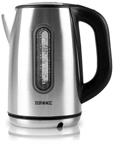 Duronic Electric Kettle EK42 | Stainless Steel 1.7L Fast Boil Kettle | Eco 3000W Variable Temperature Control | Keep Warm Function | Energy Efficient | Cordless | Multi-Use