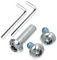 OTFAITP 24mm-120mm M8 Schrauben für Ersatz Kinder Kick/Erwachsene Roller Rollstuhl Klapptische und Stühle Reparatur