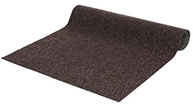 andiamo Kunstrasen Outdoor wasserdurchlässig, Rasenteppich wetterfest, Drainage-Noppen, UV-beständig, für Balkon und Garten, Farbe:Braun, Größe:200 x 600 cm