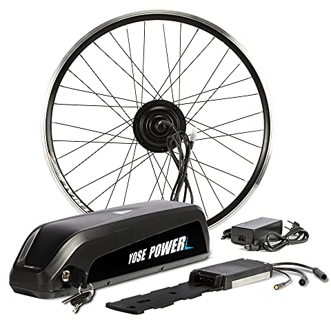 SHIMOST 26 Zoll E-Bike Umbausatz Conversion Kit 36V250W Frontmotor mit 36V15,6Ah Li-ion Batterie Akku für Vorderrad, Integrierte Controller, LCD Anzeige, PAS Sensor