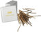 HAARallerliebst 50 Mini Haarnadeln - 3,4 cm klein Bobby Pins - gold glitzernd – Haarklemmen Damen & Hair Pins in weisser Box - Perfekte Haarnadel für Styling & Halt