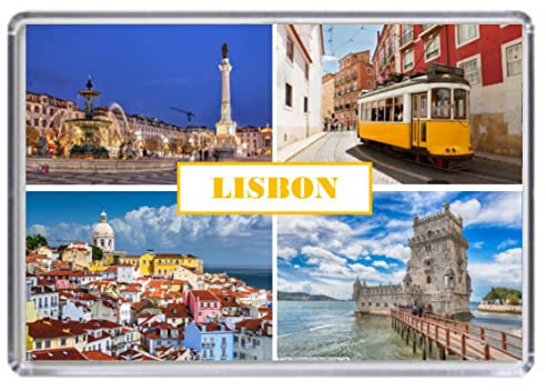Lisbon Portugal Souvenir Acrylic Fridge Magnet (Standard: 70x45mm)