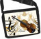 Personalisierte Notentasche Violine – Musiktasche im stylischem Design mit praktischen Innenfächern, Dokumententasche, Fronttaschen und Stiftehalter