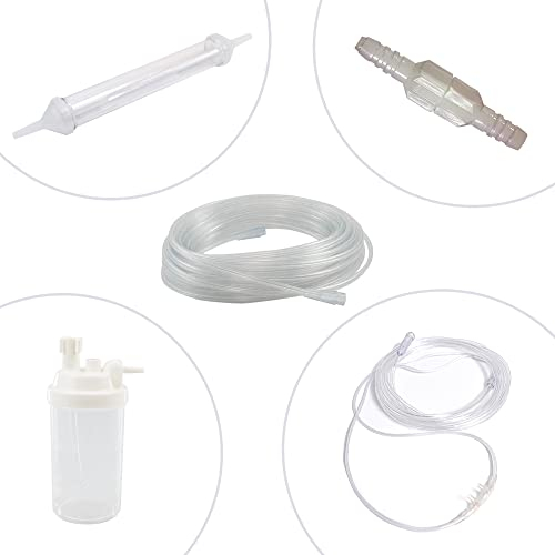 Sauerstoffpaket - Sauerstoffschläuche verschiedene Längen - Sauerstoffverbinder - Wasserfalle - Atemgasbefeuchter - Sauerstoffbrille (mit 15m Schlauch)