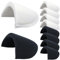 TiciKim 4 Paar Schulterpolster Shoulder Pads Schaum Schulterpolster für Damen und Herren Blazer Jacken Anzug Mäntel Sakkos Kleid Kleidung Nähen Zubehör (2 Paar Schwarz und 2 Paar Weiß)