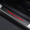 4 Pièces Protection Seuil de Porte de Voiture pour Peu-geot 106 Autocollant en Cuir de Fibre de Carbone Plinthes pour Auto,Red
