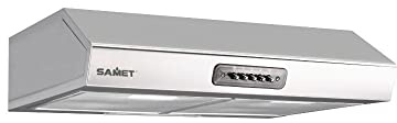 Gruppo cappa sottopensile Tornado 60 Samet colore inox
