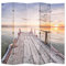vidaXL Raumteiler klappbar 200x170cm See mit Steg Paravent Spanische Wand