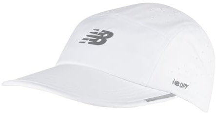 New Balance 5 Panel Pro Run Hut, Unisex, Herren & Damen, Einheitsgröße, weiß, Einheitsgröße