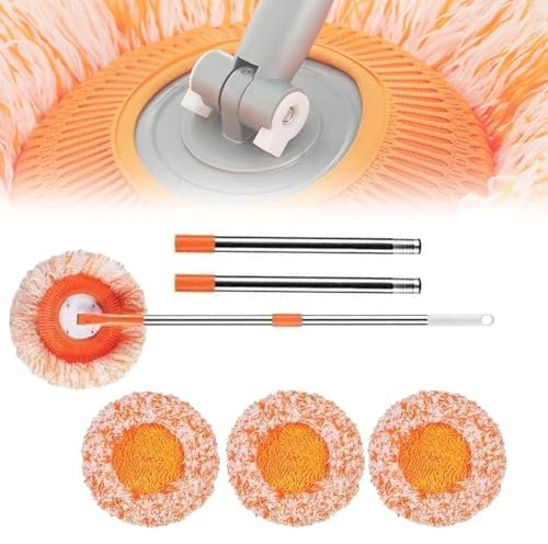 OSTRI Presencte Mop, 360° Rotatable Adjustable Cleaning Mop, Extendable Wall Cleaning Mop, Spin Mop for Floor Cleaning, Multi-Purpose 360 Rotatable Adjustable Cleaning Mop (78.7in)