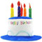 Xrten Happy Birthday-Plüschmütze,Partyhüte Erwachsene Geburtstagshut,Erwachsene Happy Birthday Hut Torte Make-Up Party Zubehör für Geburtstagsfeier,Geburtstag Hut für Mädchen Junge Partydekoration