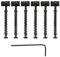 SG Store Lot de 6 Pontets Compensés pour Guitare électrique 10,8mm Petit Canon en Acier 6 Tons Compatible avec Fender Squier Telecaster 10.8x6.5x6.5mm