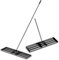 SOARS Rastrello Livellatore per Prato 170 cm, Raschietto Livellatore in Metallo Robusto con Manico Lungo e Spesso, Livellatrice per Terreno, Ghiaia, Orto ed Erbacce da Giardino (91 x 25 cm, Nero)