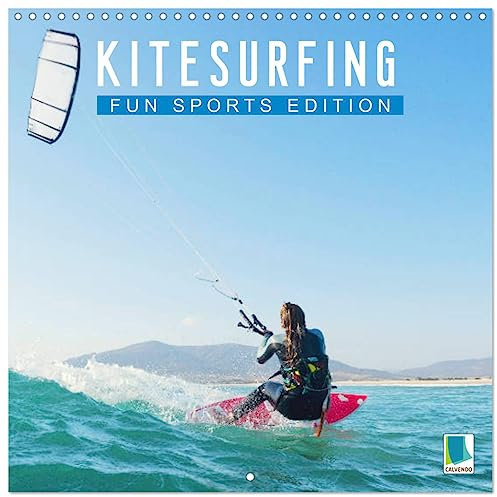 Fun sports edition: Kitesurfing (Wall Calendar 2025 12 × 12 Inch) CALVENDO 12 Month Wall Calendar