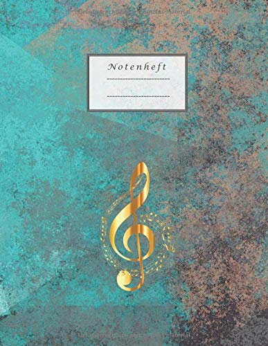 Notenheft: Notenheft zum Selberschreiben/Notenheft blanko/ Notizbuch für Lehrer Musiker und Komponisten/ 80 Seiten /Blanko Notenpapier Manuskript /Piano /Gitarre/ Violine/ Keyboard / DIN A4/Soft Cover