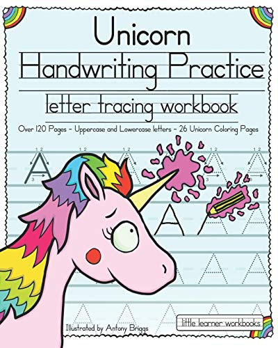 Unicorn Handwriting Practice: Letter Tracing Workbook: 1 (Little Learner Workbooks)