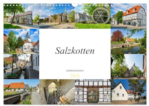 Salzkotten Impressionen (Wandkalender 2026 DIN A3 quer), CALVENDO Monatskalender: Eine geniale Auswahl der schönsten Bildmotive der Stadt Salzkotten (CALVENDO Orte)