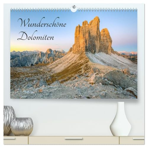 Wunderschöne Dolomiten (hochwertiger Premium Wandkalender 2026 DIN A2 quer), Kunstdruck in Hochglanz: Lassen Sie sich verzaubern von der einzigartigen Bergwelt der Dolomiten. (CALVENDO Natur)
