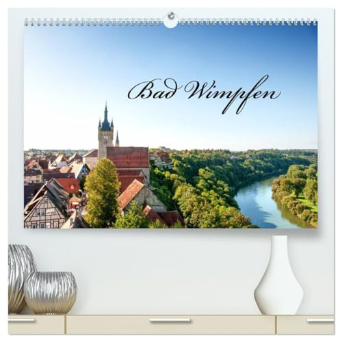 Bad Wimpfen. (hochwertiger Premium Wandkalender 2026 DIN A2 quer), Kunstdruck in Hochglanz: Mittelalterliche Stauferpfalz und ehemalige Reichsstadt am Neckar. (CALVENDO Orte)